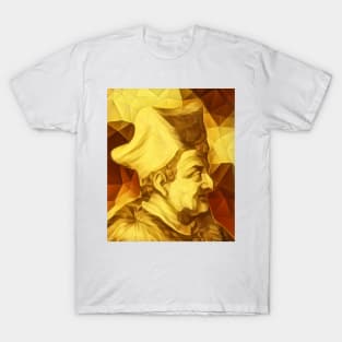 Lorenzo Valla Golden Portrait | Lorenzo Valla Artwork 9 T-Shirt